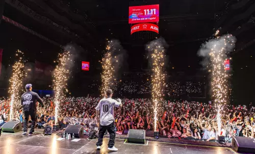 Etincelles et confettis pour Henry Mendez au centre Wizink