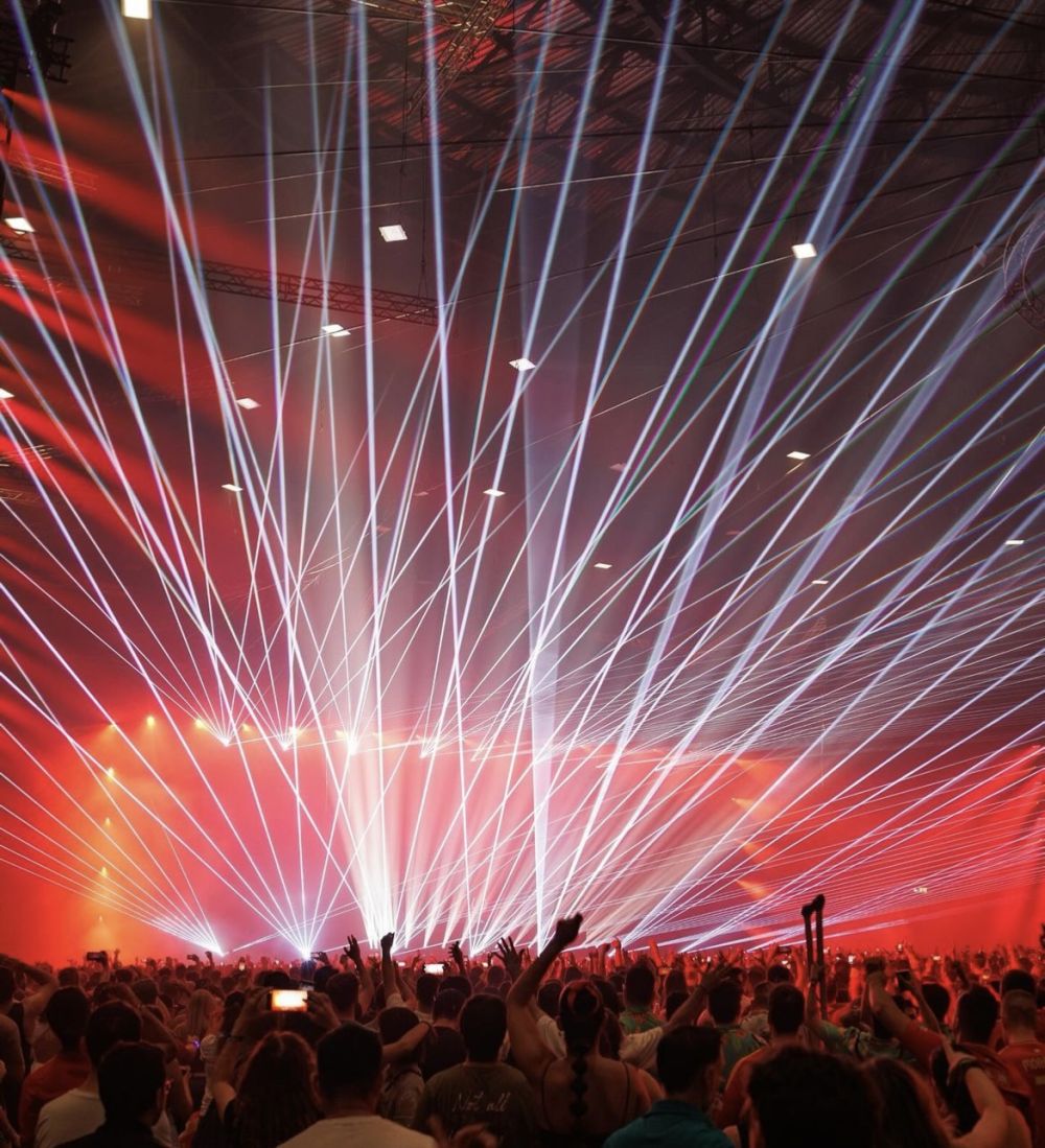 Spettacolo laser al BBF Festival Ifema