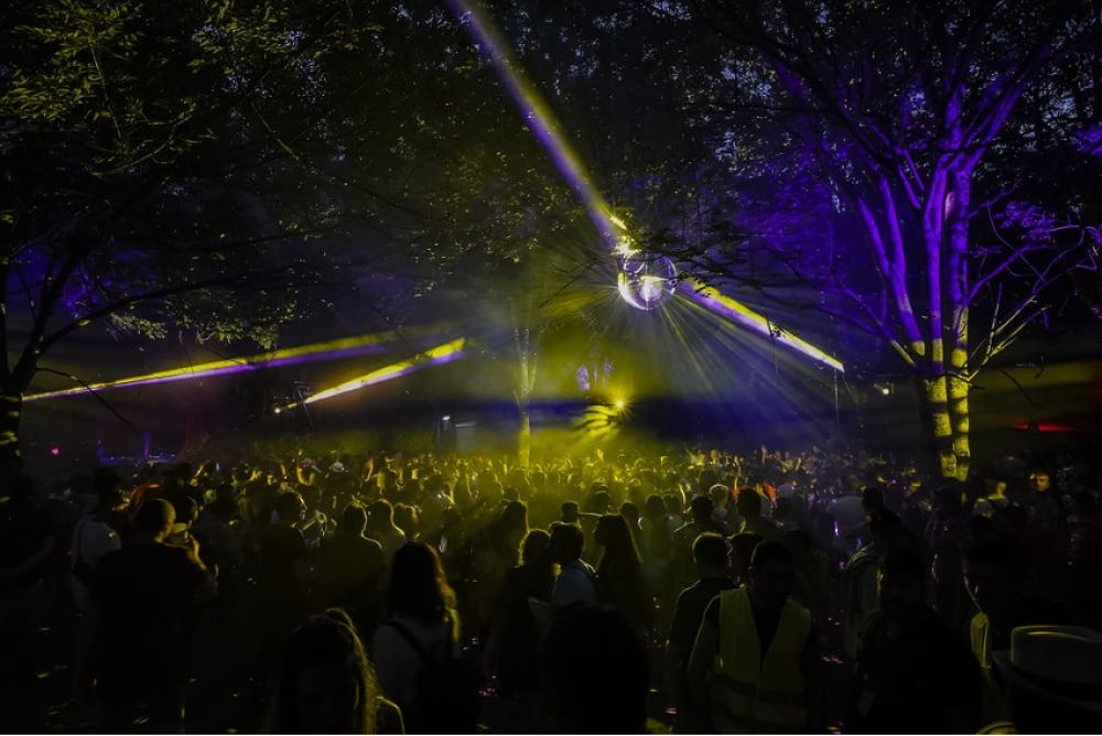 Laser effects at Bilbao BBK Live Festival 2024