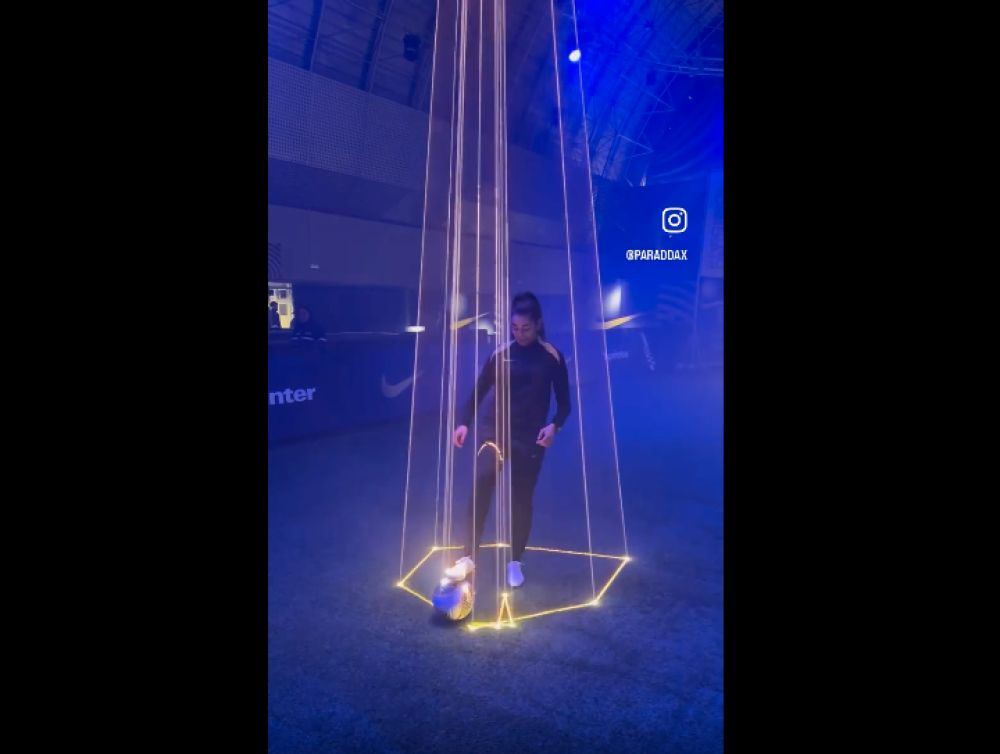 Présentation Nike Phantom avec laser interactif