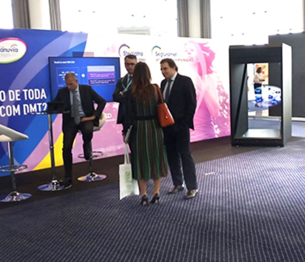 Holografía en congreso médico en portugal